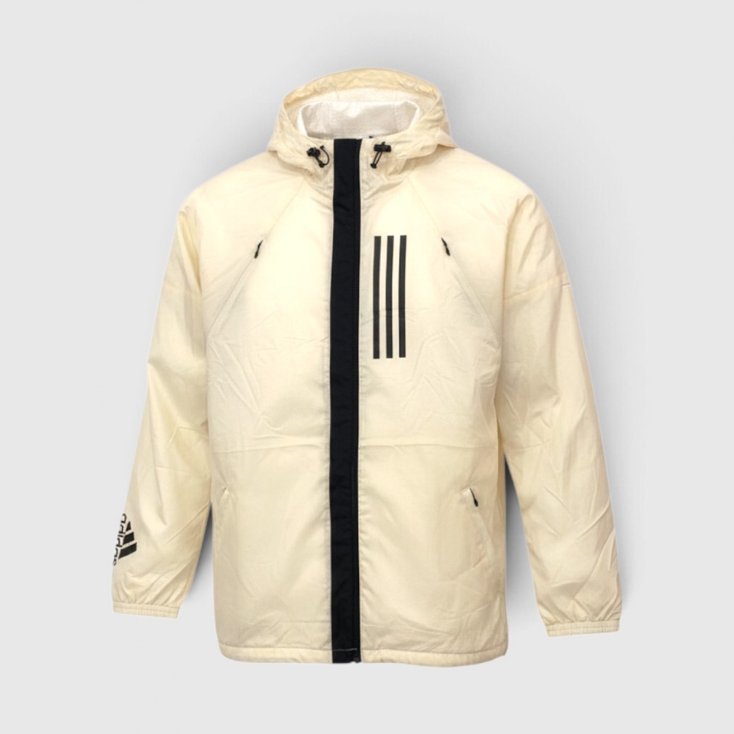 Adidas Αντιανεμικό Τζάκετ Εκρού /pre owned